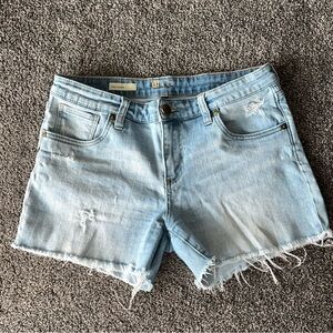 KUT From the Kloth Light Wash Denim Cutoff Shorts
